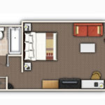 King room floor plan